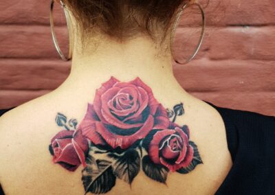 RED ROSE REALISTIC TATTOO